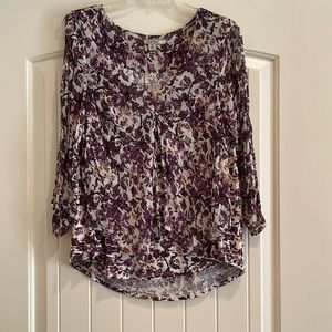 Lucky Brand Floral Print Top